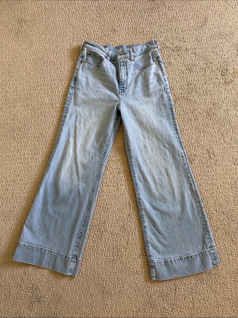 Jcrew Light Wash Wide Leg Women’s Jeans
